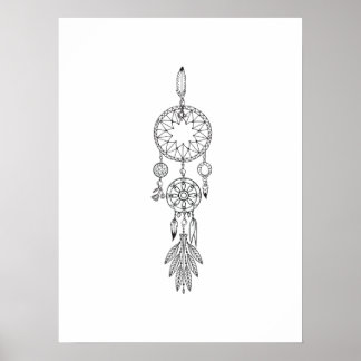 Poster de coloriage personnalisé de Dreamcatcher C