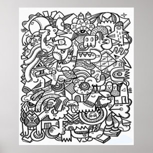 Poster de coloriage surdimensionné 20 X 24 3
