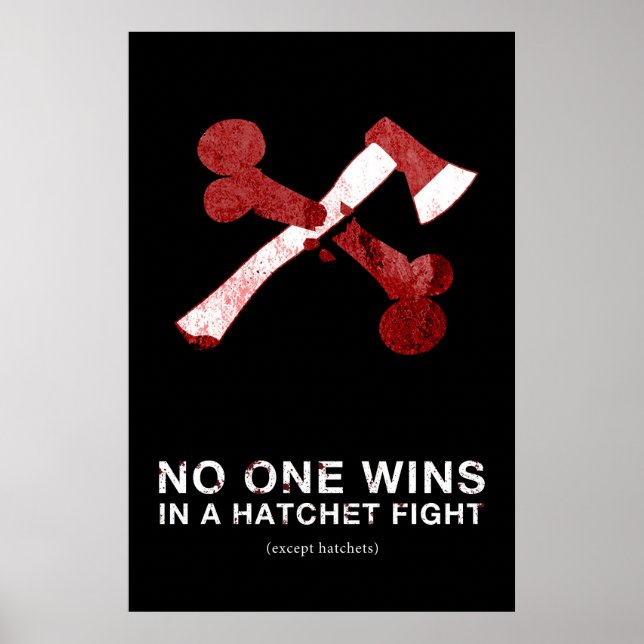 Poster de combat à la hache V.2 - 24 x 36 (Devant)