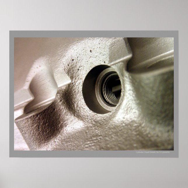 Poster de conception géométrique métallique de la  (Devant)