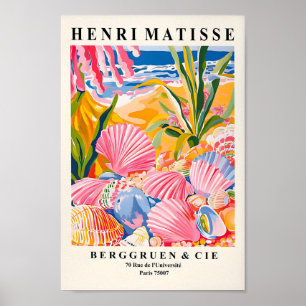 Poster De Coquillages, Décor De Plage, Art Côtier 