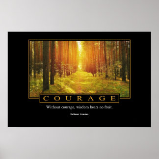 Poster de courage : Baltasar Gracian