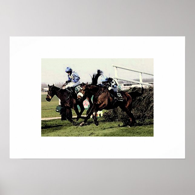 Poster de course de cheval Imprimer (Devant)