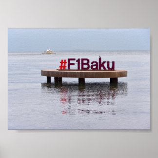 Poster de course de Formule Bakou