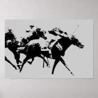 Poster de courses de chevaux