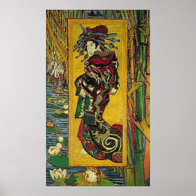 Poster De Courtisane par Vincent van Gogh (Devant)