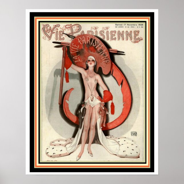 Poster de couverture Art Déco Vie Parisienne 16 x  (Devant)