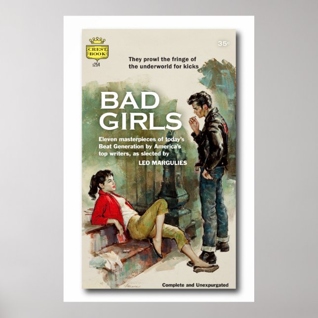 Poster de couverture de livre de mauvaises filles (Devant)