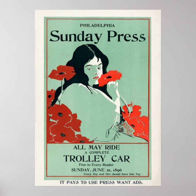 Poster de couverture du magazine vintage (Devant)