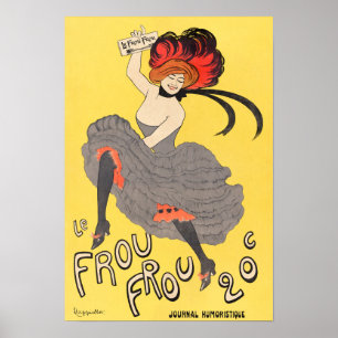 Poster de couverture/publicité du magazine vintage