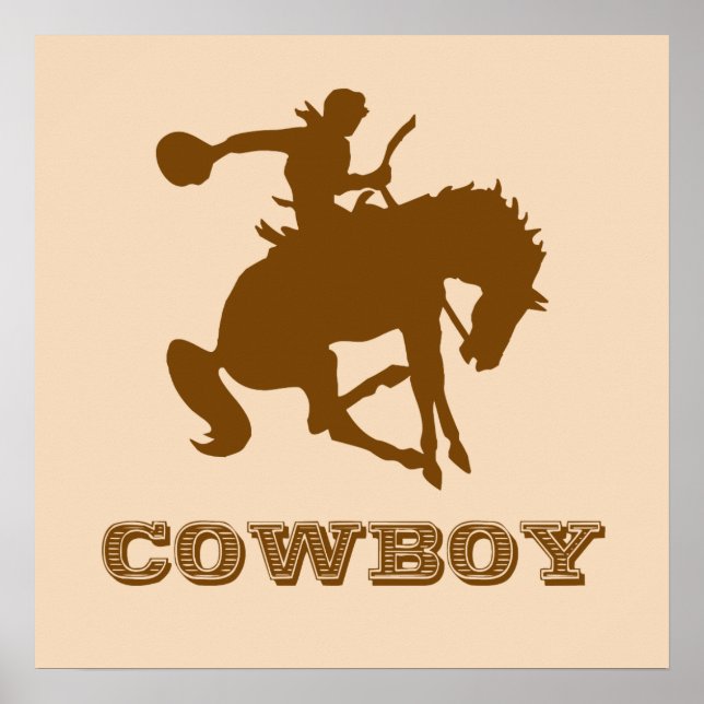 Poster de Cowboy - Changer les couleurs! (Devant)