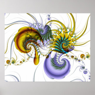 Poster de crevettes chromatiques