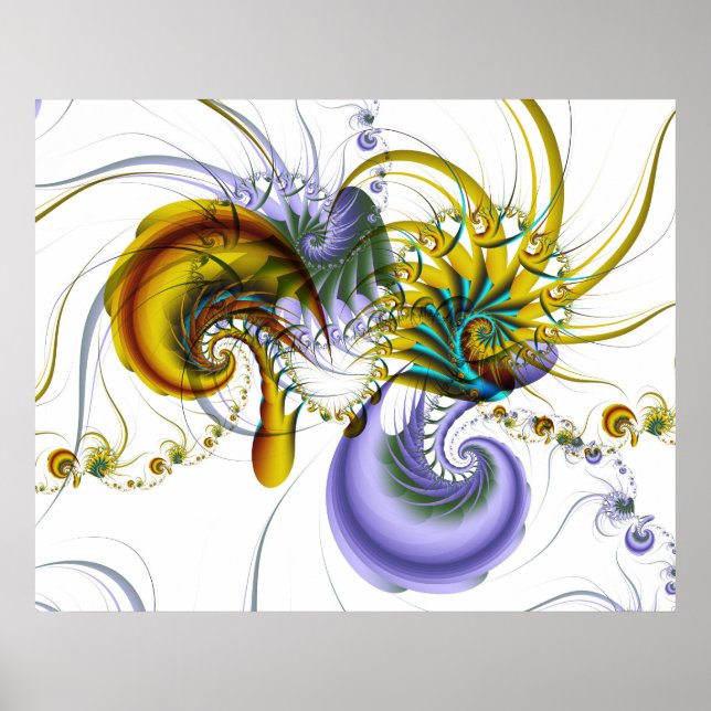 Poster de crevettes chromatiques (Devant)