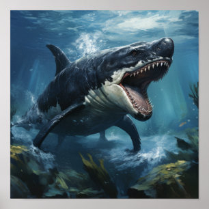 Poster de crocodile Majestic Orca et Fierce