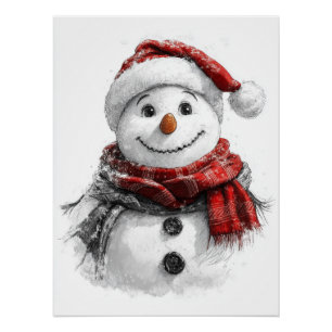 Poster de croquis de Noël