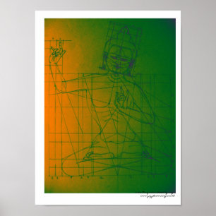 Poster de croquis Manjushri