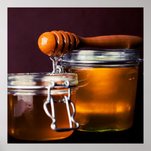Poster de cuisine au miel / Foin