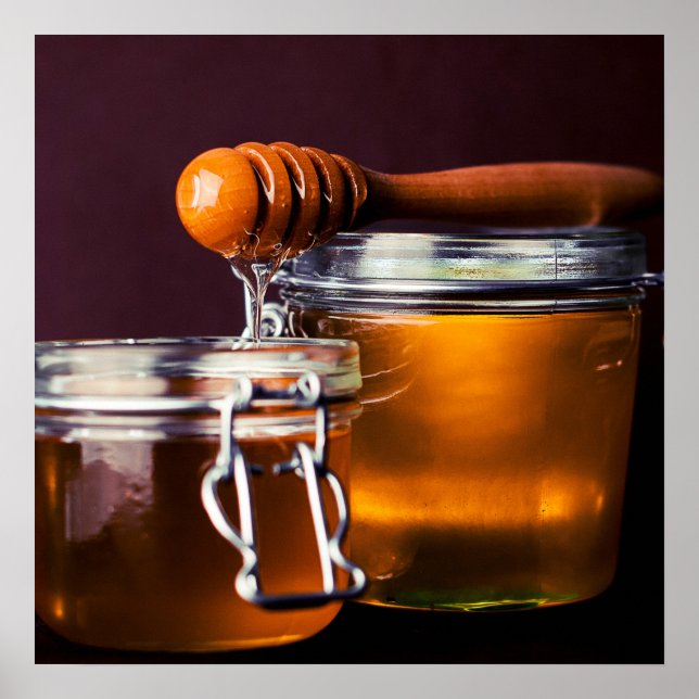 Poster de cuisine au miel / Foin (Devant)