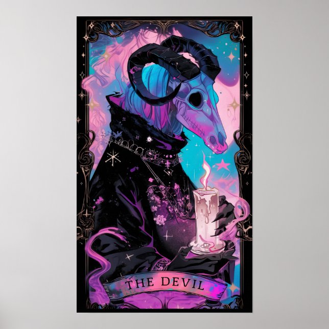 Poster de cuisine de la carte Devil Tarot (Devant)