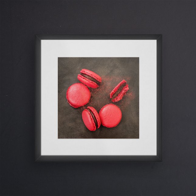 Poster de cuisine de Macarons doux | Macarons rose (Créateur téléchargé)