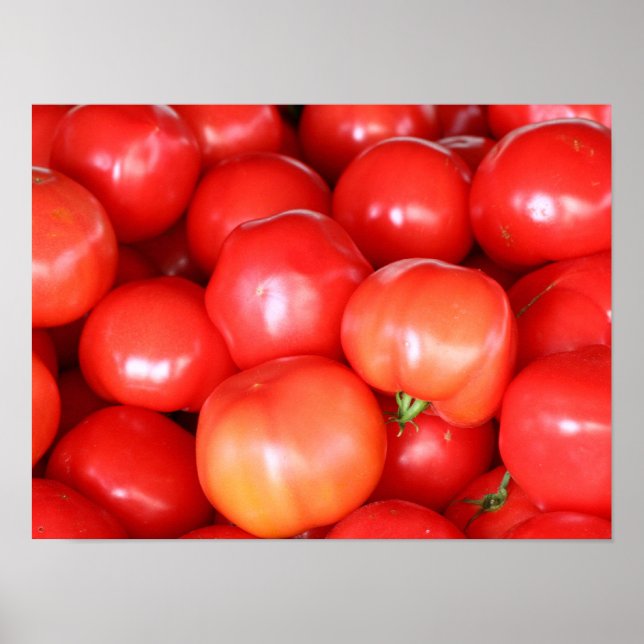 Poster de cuisine Red Fresh Juicy Tomates (Devant)