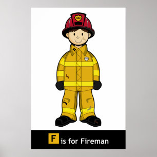 Poster de Cute Fireman