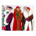 Poster de dames rétro art déco vintage