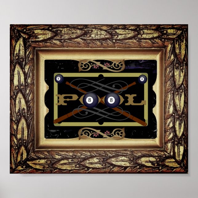 Poster de décoration de piscine classique (Hall) (Devant)