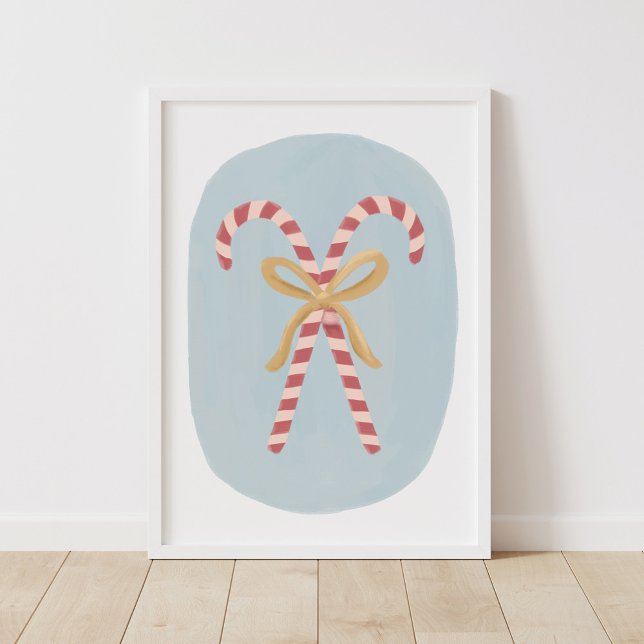 Poster de décoration de sucre de canne Noël (Créateur téléchargé)