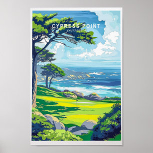 Poster de décoration murale Cypress California Tra