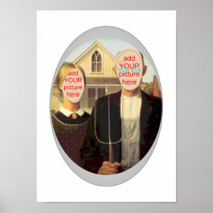 Poster de découpe du carnaval gothique américain