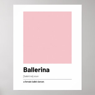Poster de définition de Ballerina - Art moderne Im