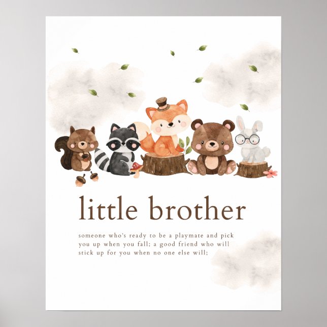 Poster de définition Little Brother Animaux de for (Devant)