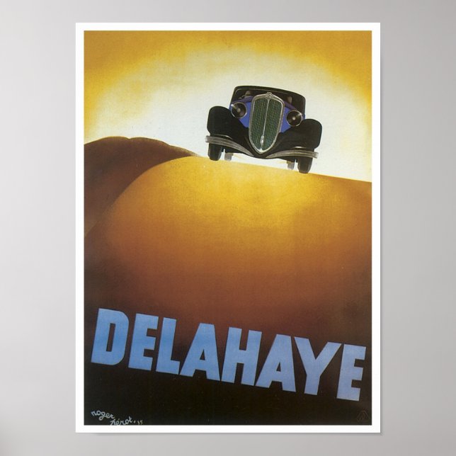 Poster de Delahaye Vintage Auto (Devant)