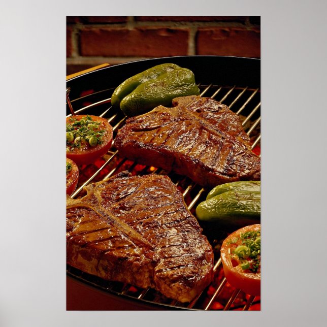 Poster De délicieux steaks à la T (Devant)