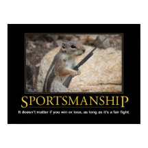 Poster de démotivation : Écureuil d'esprit sportif