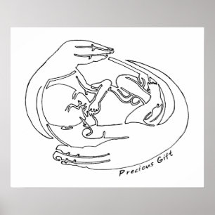 Poster de design cadeau une ligne Precive