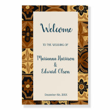 Poster de design Mariage de bienvenue Talavera