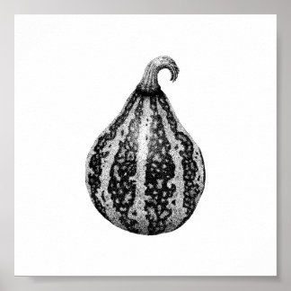 Poster de dessin à incrustation Citrouille d'autom