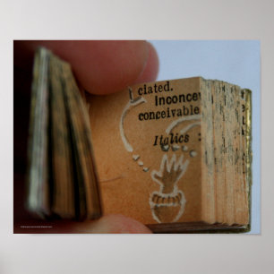 Poster de dessin à la main du livre DicofrAngle