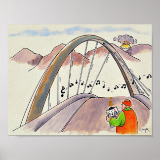 Poster de dessin amusant pour la sécurité publique