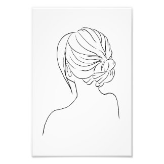 Poster de dessin de coiffure Impression de Mes Sim