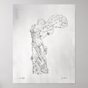 Poster de dessin de Winged Victory