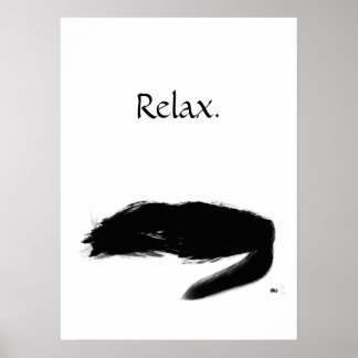 Poster de détente de chat