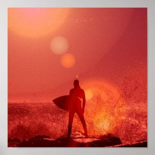 Poster de Dieu surf