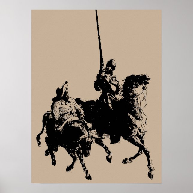 Poster de Don Quichotte et Sancho Panza (Devant)