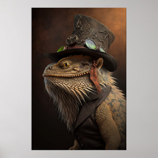 Poster de dragon à bille de vapeur