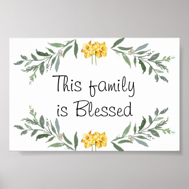 Poster de famille béni (Devant)