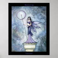 Poster de fée gothique céleste Periwinkle