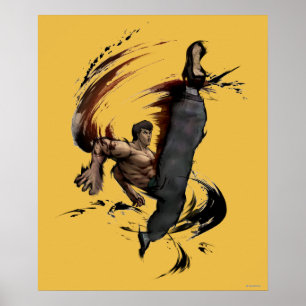 Poster De Fei coup-de-pied élevé longtemps